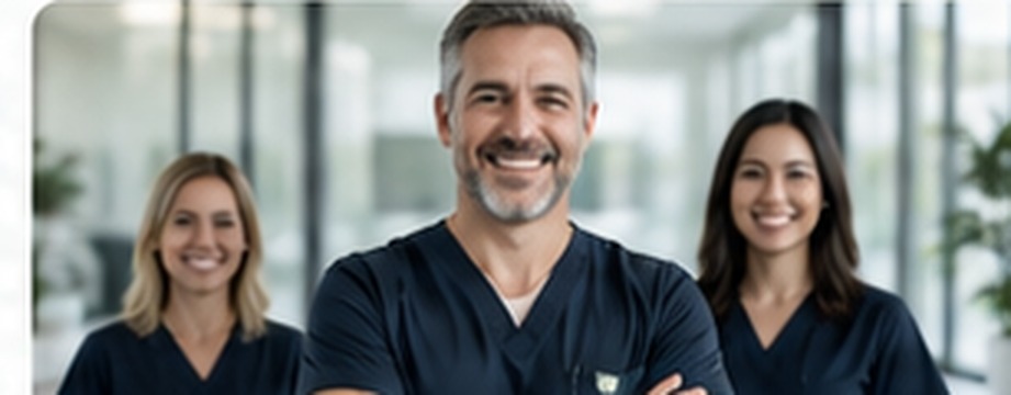 Professional dental team